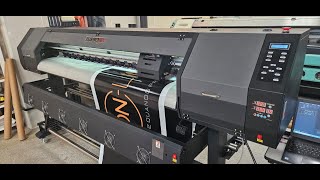 Impressora Turbojet ECO 1802 - Epson i3200 - Imprimindo Lona em 4 passes