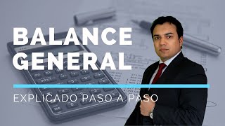 Balance General o Estado de Situación Financiera explicado paso a paso