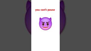 can't pause