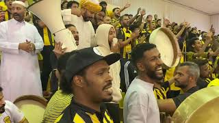 طرب جمهور الاتحاد امام الاهلي كرة طائرة احمد عسير💛🖤