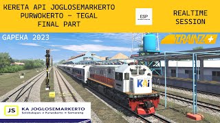 KERETA API JOGLOSEMARKERTO DARI PURWOKERTO KE TEGAL | FINAL PART | TRAINZ SIMULATOR INDONESIA