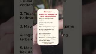 5 CIRI-CIRI PASANGAN YANG MENCINTAIMU