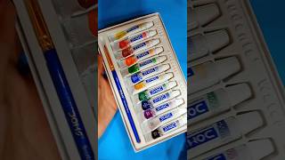 #unboxing Doms water colour tubes | 12 shades water colour #creative #art #satisfying #diy