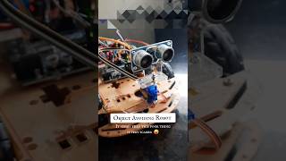 Ultrasonic Sensor | Servo motor | Arduino uno | Object Avoiding Robot  | Robotics Project | Cipher