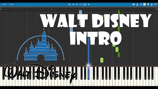 Walt Disney Pictures Intro - Piano Tutorial (Synthesia)