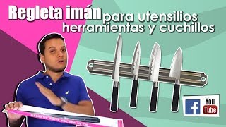 Regleta imán para utensilios herramientas cuchillos  Magnetic Knife Holder novedad