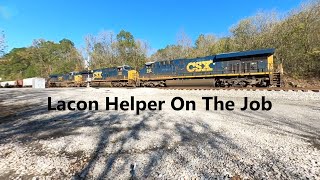 CSX X292 Lacon Helper Pulling M521 up Holmes Gap - 360° Virtual Reality