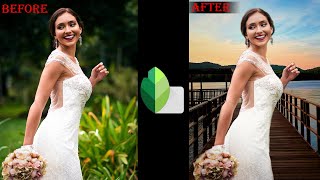 ⭐How To Change Background Of photo🌿 || Snapseed Background Change Photo Editing