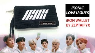 Ikonic indonesia love u guys - Dompet Rajut Motif iKON