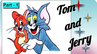 Tom and Jerry | How to draw Tom and Jerry | Cartoon drawing | Drawing | part -1