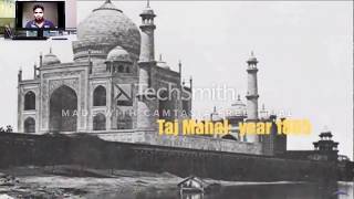 The beautiful building Taj Mahal