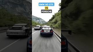 BMW M3 GTR VS PORSCHE side by side | GUESS the GAME #bmwm3gtr #porsche