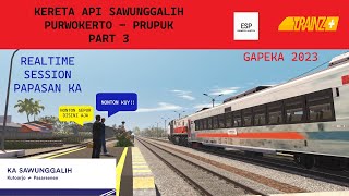 KERETA API SAWUNGGALIH | PURWOKERTO - PRUPUK | PART 3 | TRAINZ SIMULATOR INDONESIA