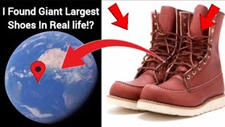 😱I Found Giant Largest Shoes In Real life!?🤯On Google Earth Universal S2z🌎#maps #earth #viralshorts