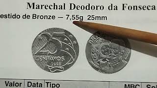 @1622-PORQUE ESSAS MOEDAS  25  CENTAVOS DO REAL SAO VALIOSAS.