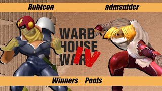 Warehouse War 4 - Pools - Rubicon (Captain Falcon) vs admndlr (Sheik)