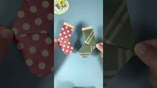 Christmas is coming, make a Christmas gift sock|圣诞礼物袜 #折纸教程 #origamitutorial #一起做手工 #merrychristmas