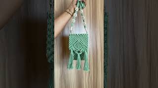 Macrame Mobile Sling Bag #mobilebag #macramepurse #macrametutorial #macrame #diypurse #purse