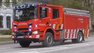 *BRAND NEW & FIRST CATCH* NEW DESIGN fire engine responding in Tartu!