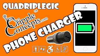 Phone Charger for Power Wheelchairs - Review | Quadriplegic (C5,C6,C7)