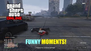 GTA Online Funny Moments! - Fails, No Scopes, Melee Battles, Dumb Glitches