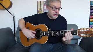 Ovation 1658 parlor 12string - DADGAD tuning