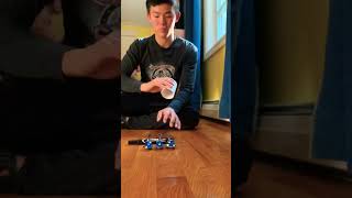 Slow motion dice stacking 😎 #shorts #trickshots #crazytricks #insane #dicestacking #slowmotion