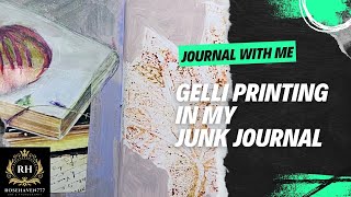 Create with Me: Gelli Plate Printing & Autumn Leaves | Junk Journal Inspiration