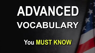 19 VERY IMPORTANT Advanced English Vocabulary ( Words ) I Learn New English Words