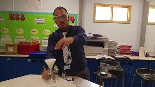 Making salts crystals from copper oxide