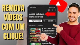 COMO APAGAR TODOS OS VÍDEOS DA PASTA DO YOUTUBE "ASSISTIR MAIS TARDE" COM APENAS UM CLIQUE!