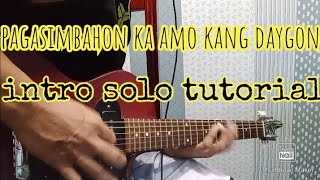 Pagasimbahon ka (amo kang daygon) jerome suson guitar solo tutorial