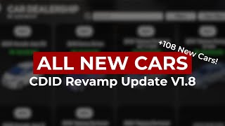 All New Cars CDID Revamp Update V 1.8 - +108 New Cars