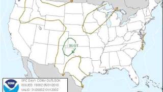 Storm Prediction Center convective outlooks - 2010