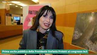 Prima uscita pubblica della Presidente Stefania Proietti al congresso Acli