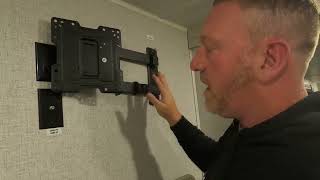 Camper RV TV Wall Mount Install