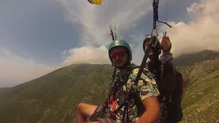 Paragliding from Llogara pass down to Palasa Beach, Albania June 2018