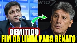 💥EXPLODIU AGORA! RENATO VAI SER DEMITIDO DO GRÊMIO?! CONFIRMADO! ÚLTIMAS NOTÍCIAS DO GRÊMIO!