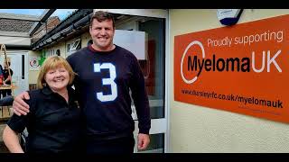 Dursley RFC nominating MyelomaUK as their 'Charity of the Year' at their 70th Birthday Bash 19-8-23