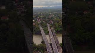 drone view jembatan bantar saksi jaman perjuangan #shorts #drone #sejarah