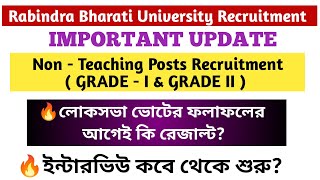 Rabindra Bharati University Non- Teaching Posts Recruitment Update/ ভোটের ফলের আগেই কি রেজাল্ট?