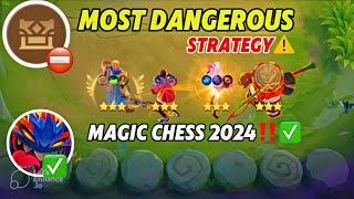 “MOST DANGEROUS STRATEGY” IN MAGIC CHESS 2024😱🔥 | BASIC THARZ TRICK FOR AUTO WIN‼️✅💯