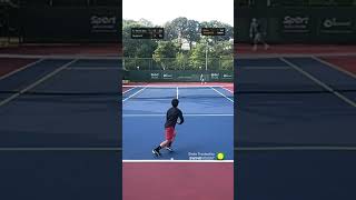 DROP and finish #tennis #tennisshorts #tennismatch #amateurtennis  #tennistime #tennisplayer