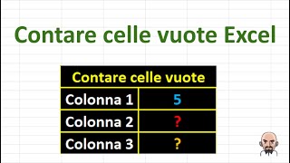 Come contare celle vuote in Excel