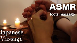 足裏ゴリゴリ　棒を使っての足つぼマッサージ　Foot massage with wooden stick ASMR