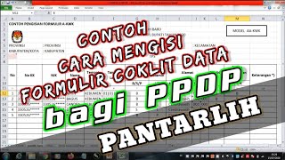 Cara mengisi Formulir Pantarlih pada Coklit PPDP || Tutorial Contoh