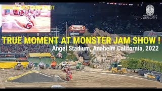 True Moment of Monster Jam Show l Angel Stadium l Anaheim l California l February 2022