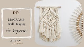 DIY Macrame Wall Hanging for Beginners | Boho style