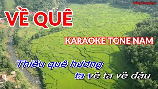 Karaoke Về Quê Tone Nam Nhạc Sống Hoàng Trọng Quý