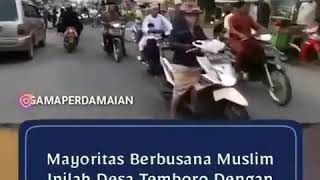 Mayoritas berbusana muslim,  inilah desa temboro dengan julukan kanmpung Madinah